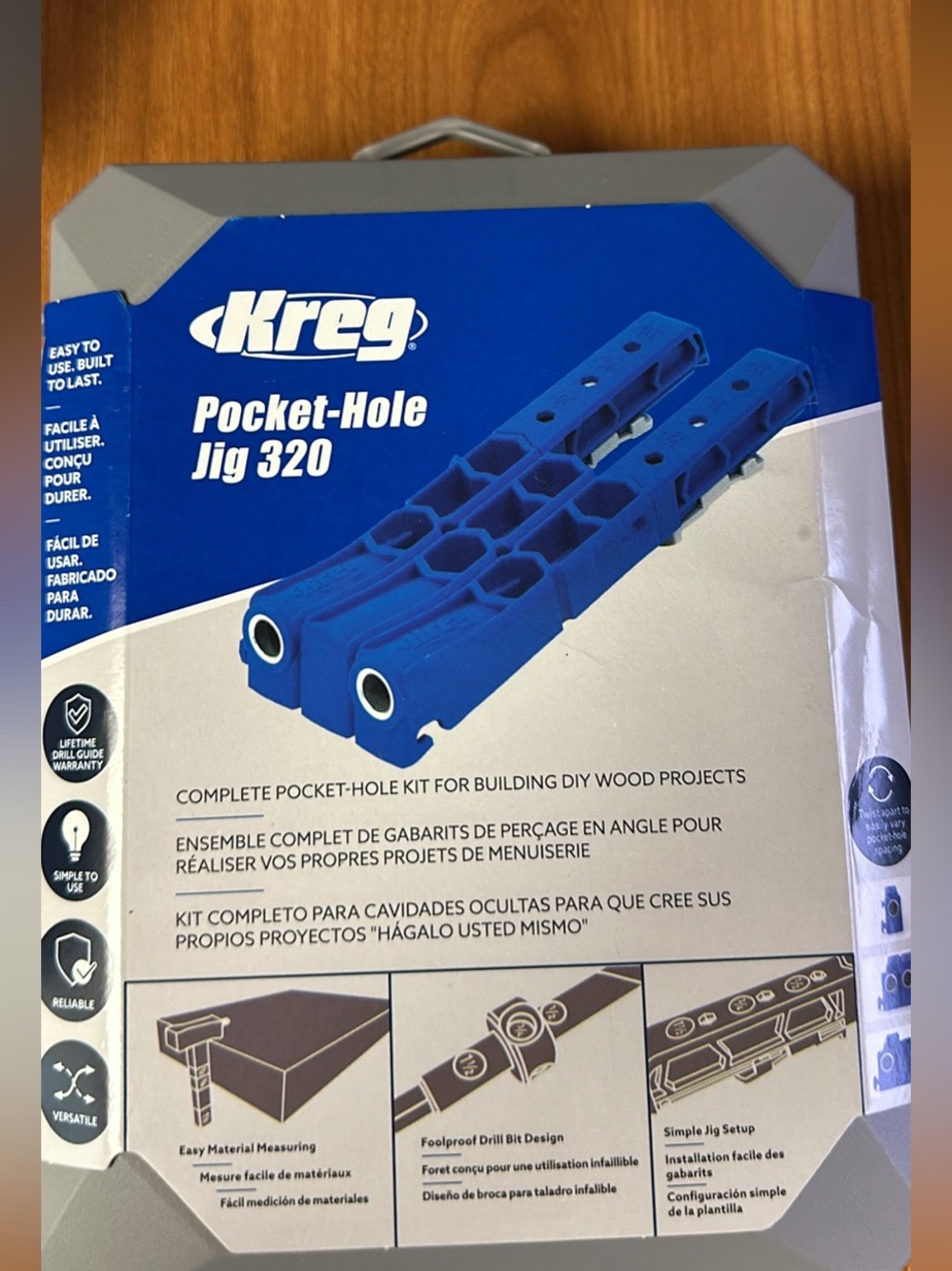 Kreg Pocket-Hole Jig 320 Complete Woodworking Joinery System (KPHJ320)